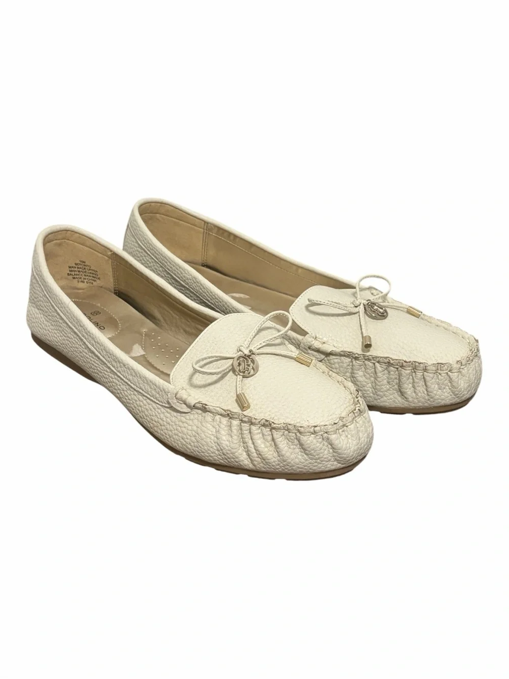 Bandolino Cream Off-White Driving Moccasin Loafers - Brand New - Size 10